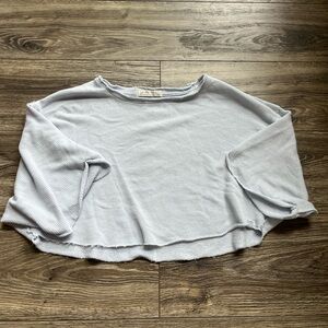 FREE PEOPLE Distressed Crop Top